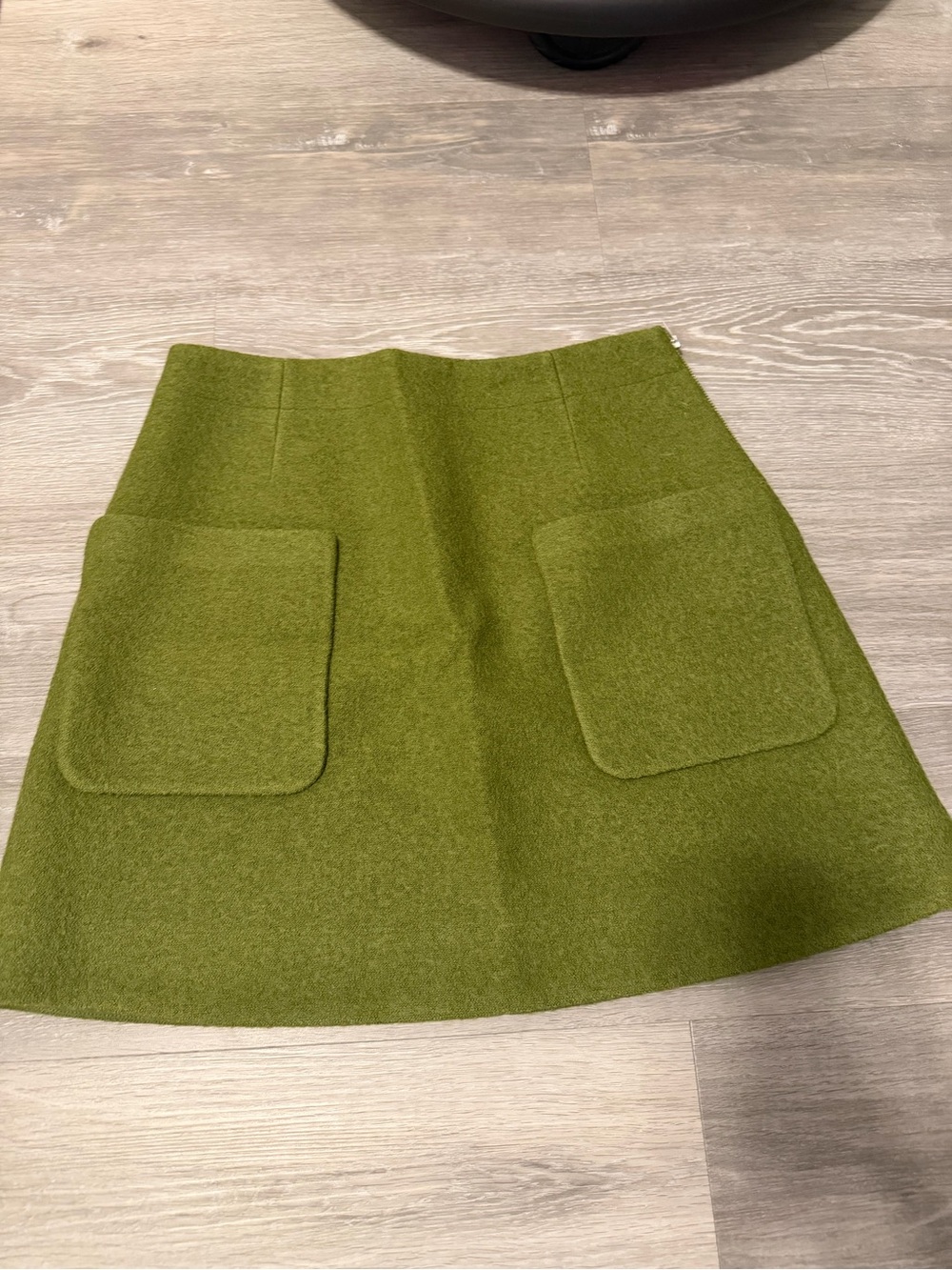 COS Green Wool Skirt